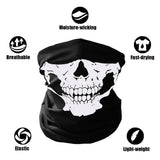 GAMPRO Universal Seamless Tube Skull Face Mask, Dust-proof Windproof Motorcycle Bicycle Bike Face Mask for Cycling, Hiking, Camping, Climbing, Fishing, Hunting, Jogging, Motorcycling
