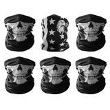 GAMPRO Universal Seamless Tube Skull Face Mask, Dust-proof Windproof Motorcycle Bicycle Bike Face Mask for Cycling, Hiking, Camping, Climbing, Fishing, Hunting, Jogging, Motorcycling