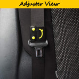 GAMPRO GAM-SBA-2P Car Seat Belt Adjuster for Adults kids Shoulder Neck Clip Cover, 2Pack Black