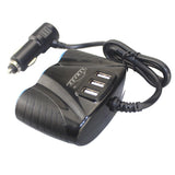 12V/24V 3-Socket  3.1A USB Cigarette Lighter Adapter DC Outlet Splitter